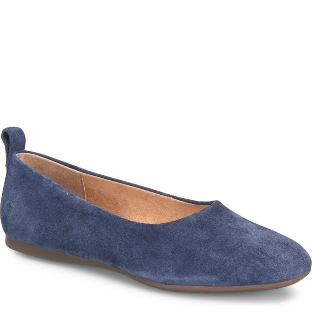 Born® Women's 7.5‎ M BECA™ Flat in Blue Indigo Suede - $110 - Picture 2 of 8
